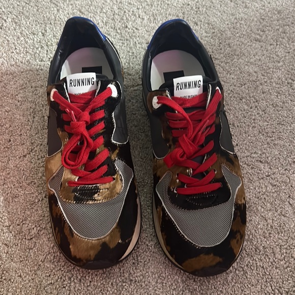 GOLDEN GOOSE RUNNING SNKS W/ PONY SKIN AND TEXTURED NYLON INSERTS - Picture 1 of 6